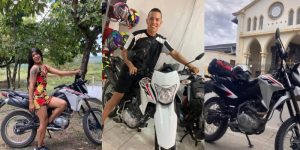 ¡De terror! Persiguieron y tumbaron al influencer “La Casilda” para robarle su moto