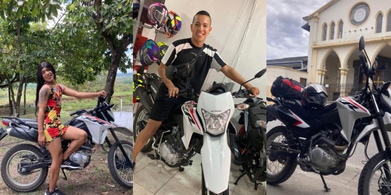 ¡De terror! Persiguieron y tumbaron al influencer “La Casilda” para robarle su moto